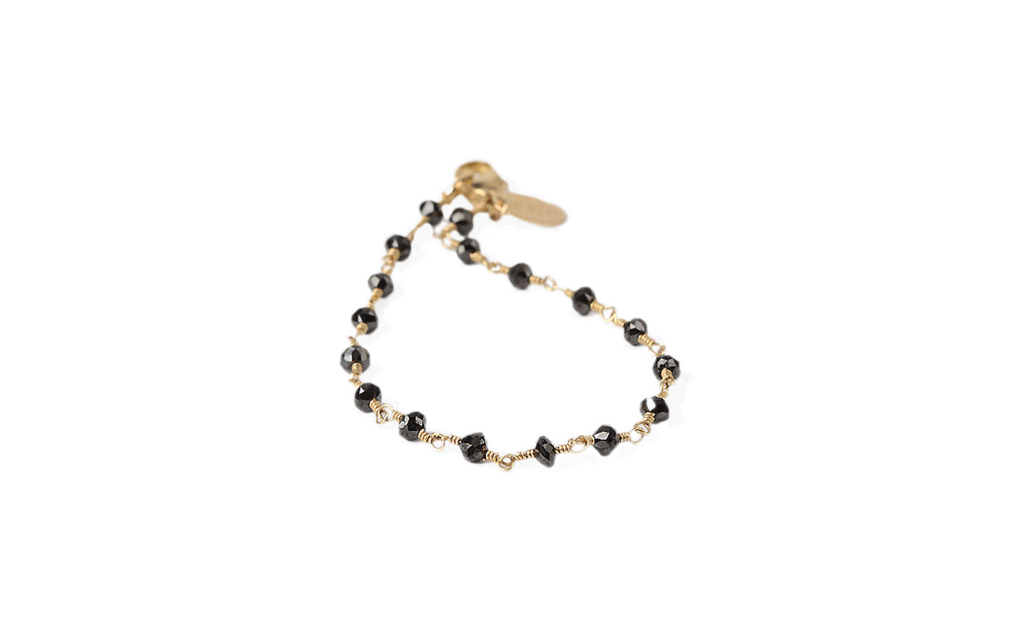 David Yurman Onyx Spiritual Bead Bracelet on Silver Chain w/ Black Dia –  DMND Limited